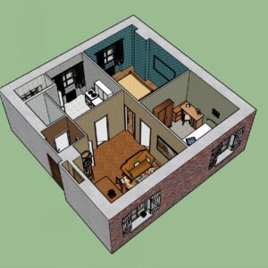 Plan 3d du nouvel appartement